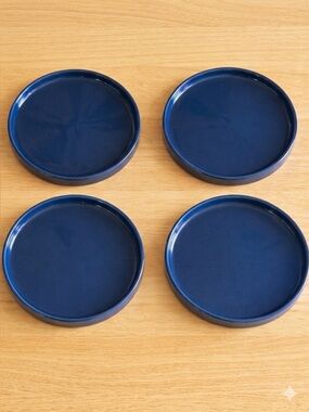 Melitta Stockholm Lilo Kantner 4-Pieces 5” inch Saucers Crafted in Germany MCM